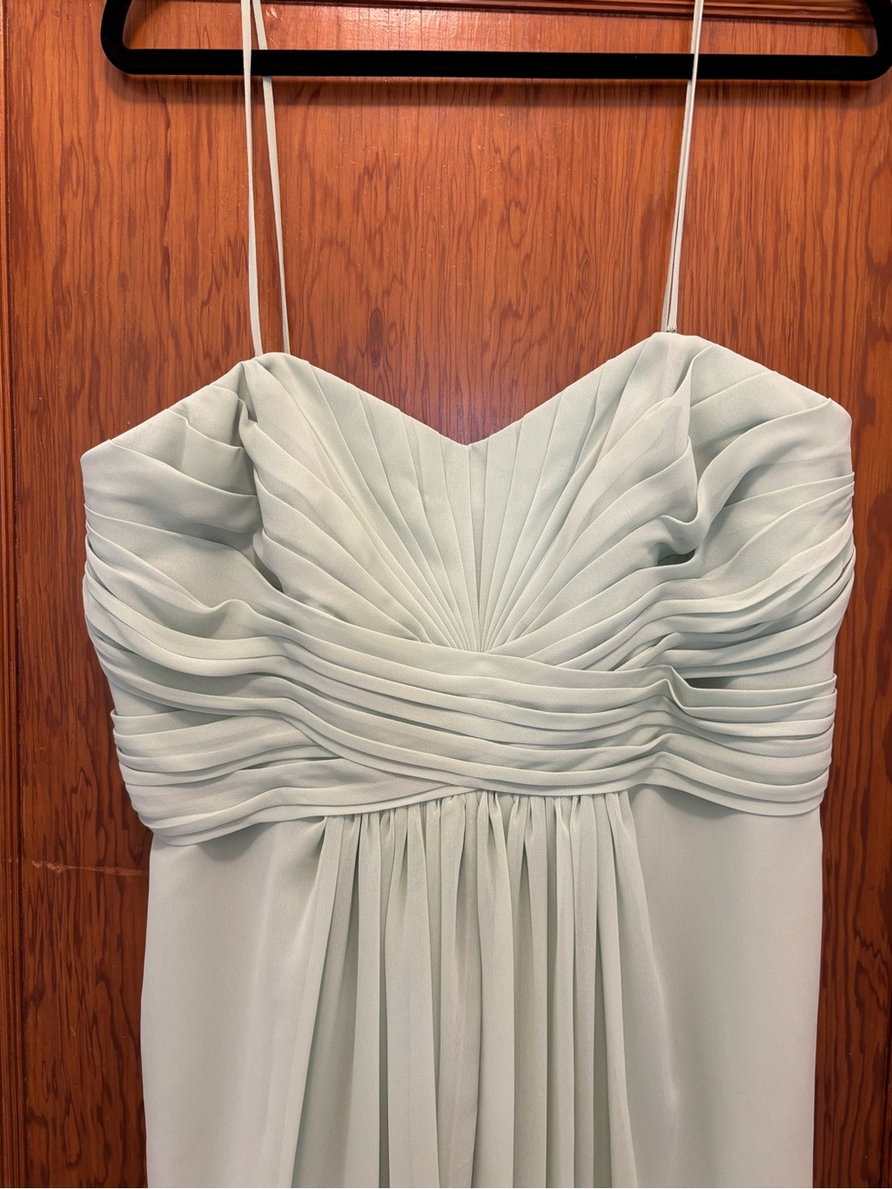 David’s Bridal Sage Green Strapless Dress - Picture 4 of 4